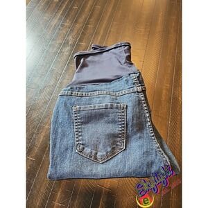 Blue Spice Maternity Blue Pregnancy Skinny Jeans Denim Dark Wash Pants Medium